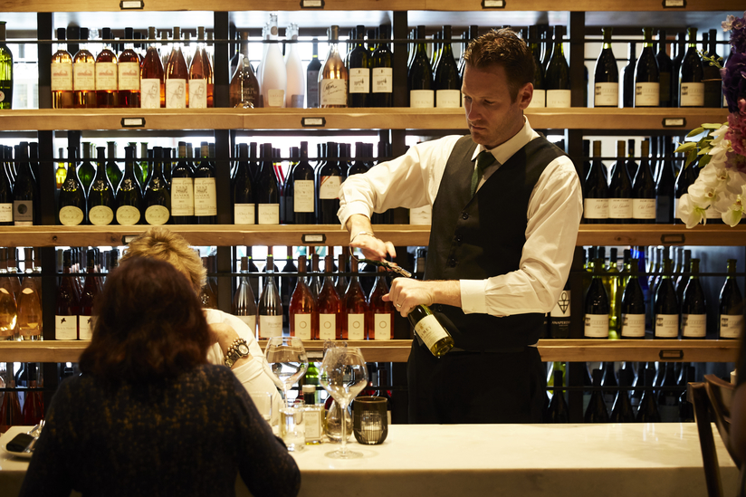 Wally's stocks roughly 7,000 wine SKUs in its venues (Beverly Hills location above), and high-end labels from Bordeaux, California, Champagne, and Burgundy are some of the most popular.