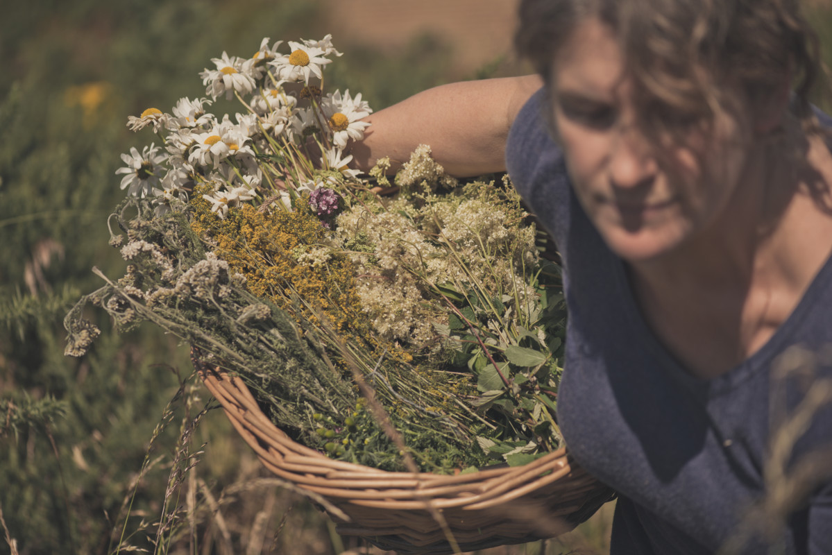 Locally foraged wild botanicals are essential to gin production at Ireland’s Glendalough Distillery (forager Geraldine Kavanagh above).