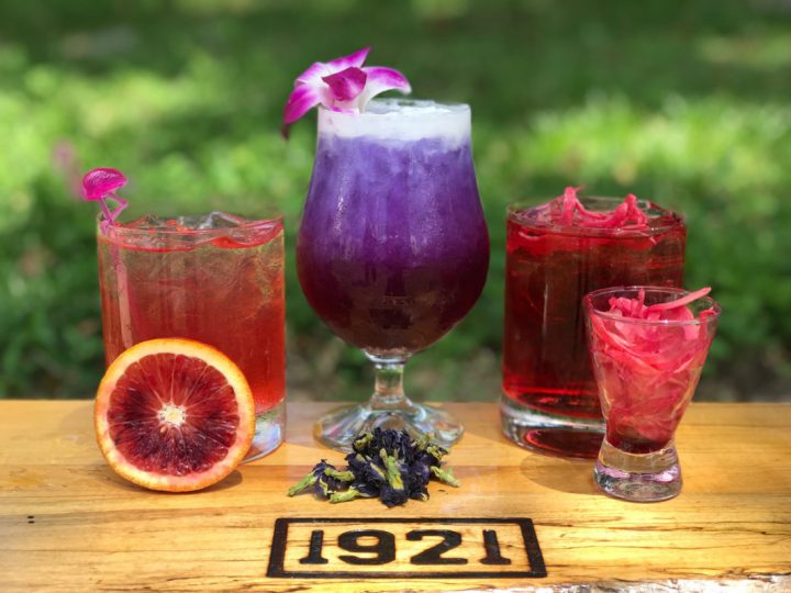 Vodka is seeing a resurrgence in the cocktail world thanks to its neutrality. At 1921 Mount Dora restaurant in Mount Dora, Florida, vodka-based drinks include the Florida Nectar, Velvet Touch, and Rhuby Baby (above).