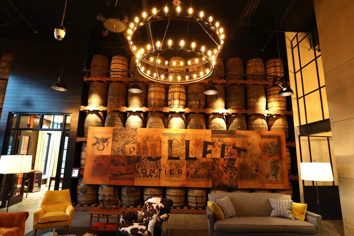 Diageo recently unveiled a visitor center for Bulleit (above) in Shelbyville, Kentucky.