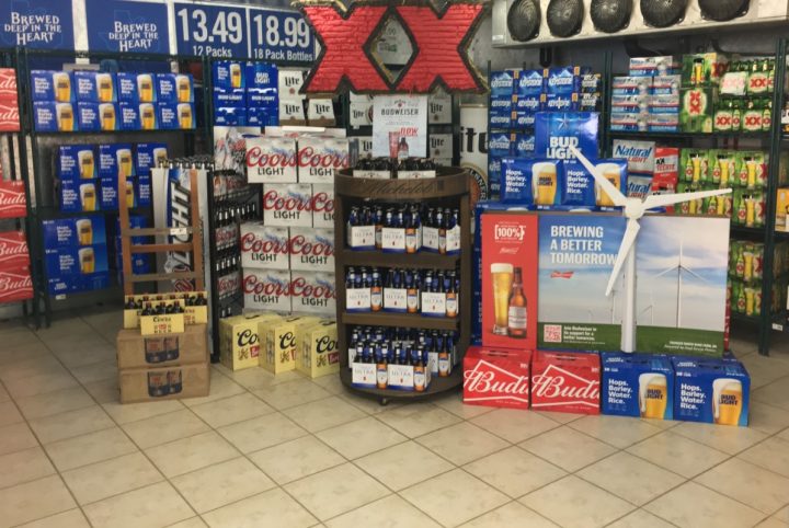 Beer has had a longtime presence in c-stores (beer display at Yesway's Sweetwater, Texas location pictured), but craft brews are making headway in recent years.