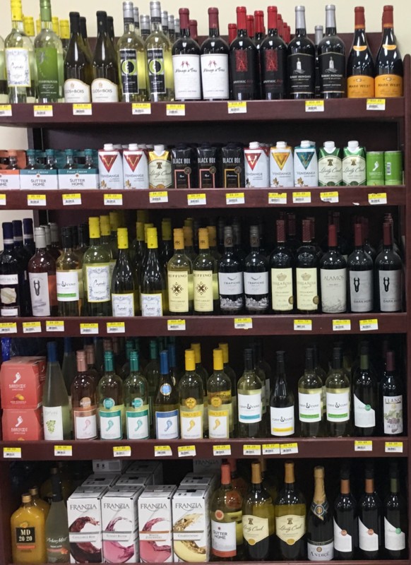 The 150-unit Yesway convenience chain (Sweetwater, Texas location’s wine shelves pictured) has a vast selection of products, with the large-footprint locations devoting between 5,000 and 8,000 square feet to beverage alcohol.