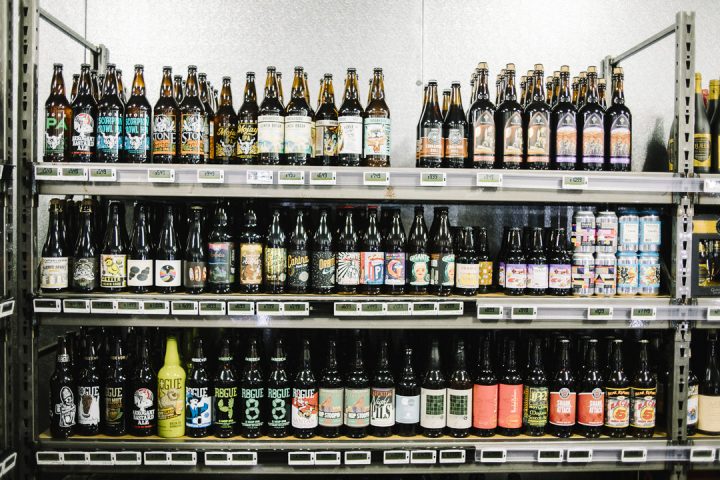 Beer (craft shelves pictured) accounts for just under 30% of sales for Molly's.