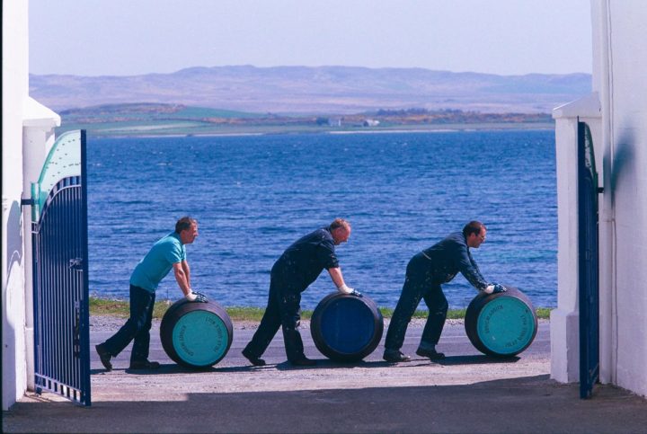 In an effort to highlight Scotland’s unique terroir, a number of brands have introduced whiskies that feature locally grown grains. The 2010 vintage of Bruichladdich (barrel rollers pictured) Islay Barley used barley varieties grown on eight Islay family farms.