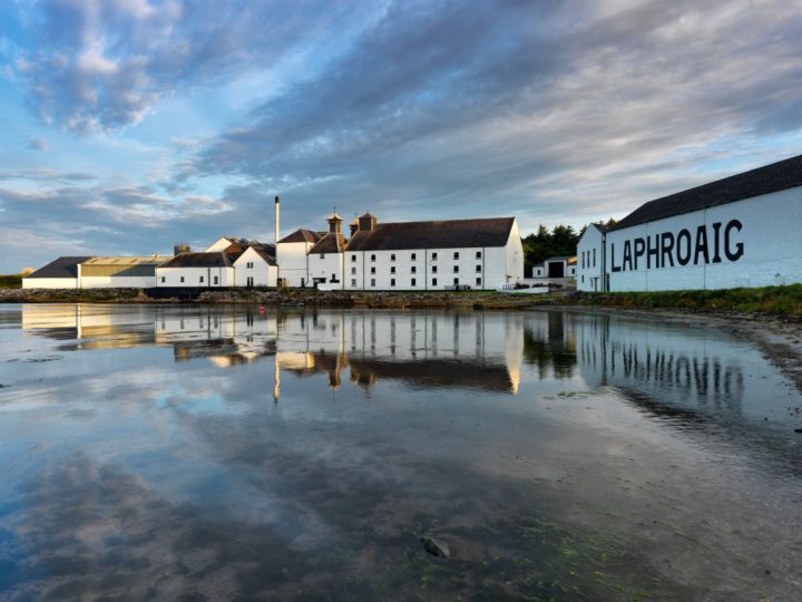 Laphroaig (distillery pictured) has leaned into cask-strength offerings as competition increases in single malt Scotch.