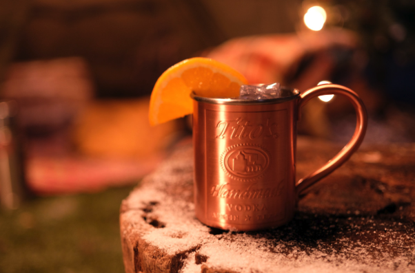 After a meteoric rise, Tito’s (Yuletide Mule cocktail pictured) is closing in on Smirnoff as the No.-1 vodka in the U.S. The brand, which had fewer than 500,000 cases in 2010, reached 8.8 million cases in 2019.