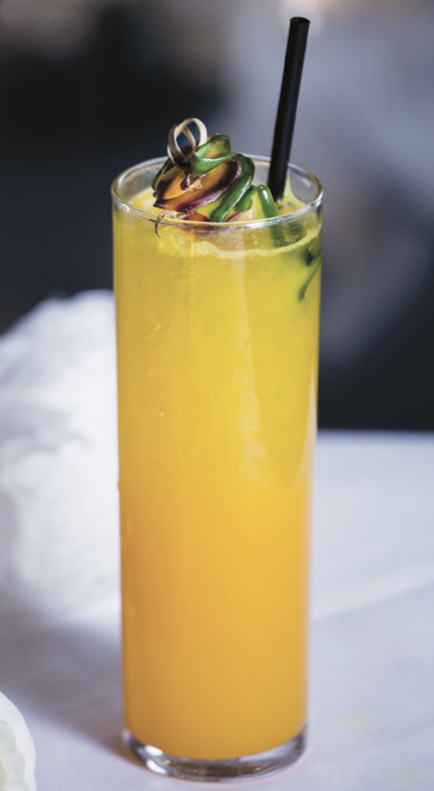 Turmeric is a popular addition to modern cocktails, thanks to its unique flavor. At Crustacean in Beverly Hills, California, the Turmeric Mule (pictured) mixes the spice with gin and ginger.