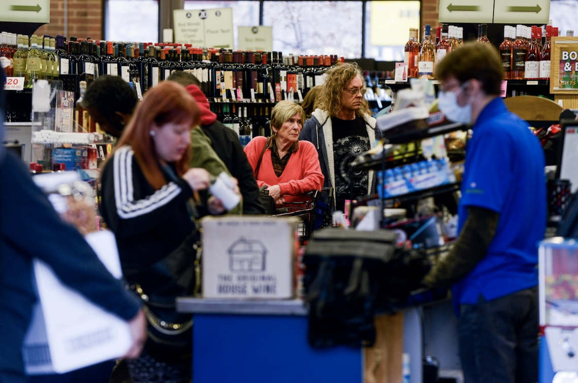 Beverage alcohol retailers like Argonaut Wine & Liquor (pictured) are taking precautionary measures in terms of sanitization.
