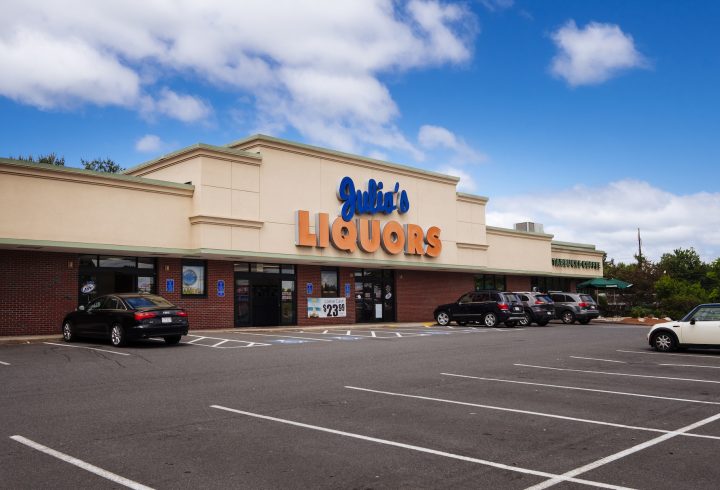 It's The Liquor Talking airs from a tasting room at Julio's Liquors (exterior pictured) in Westborough, Massachusetts.