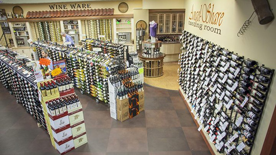 Cumberland Farms’ ballot proposal would eliminate the cap on beer and wine licenses for food stores (Julio's Liquors interior pictured).