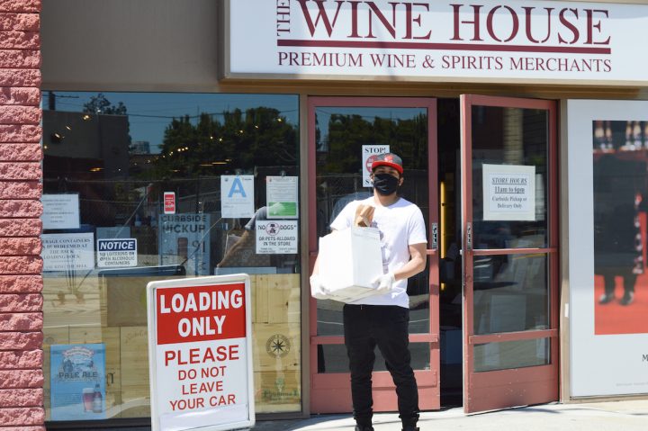 The Wine House (customer pictured) closed its doors on March 20 as the Covid-19 pandemic unfolded, but is now looking to reopen sometime in July.