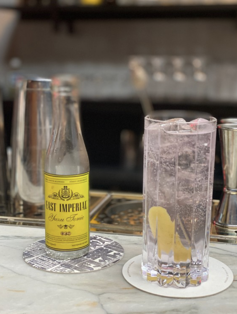 The Yuzu (pictured) from Highball-focused Gaijin features Effen Yuzu Citrus and house-made butterfly pea syrup.
