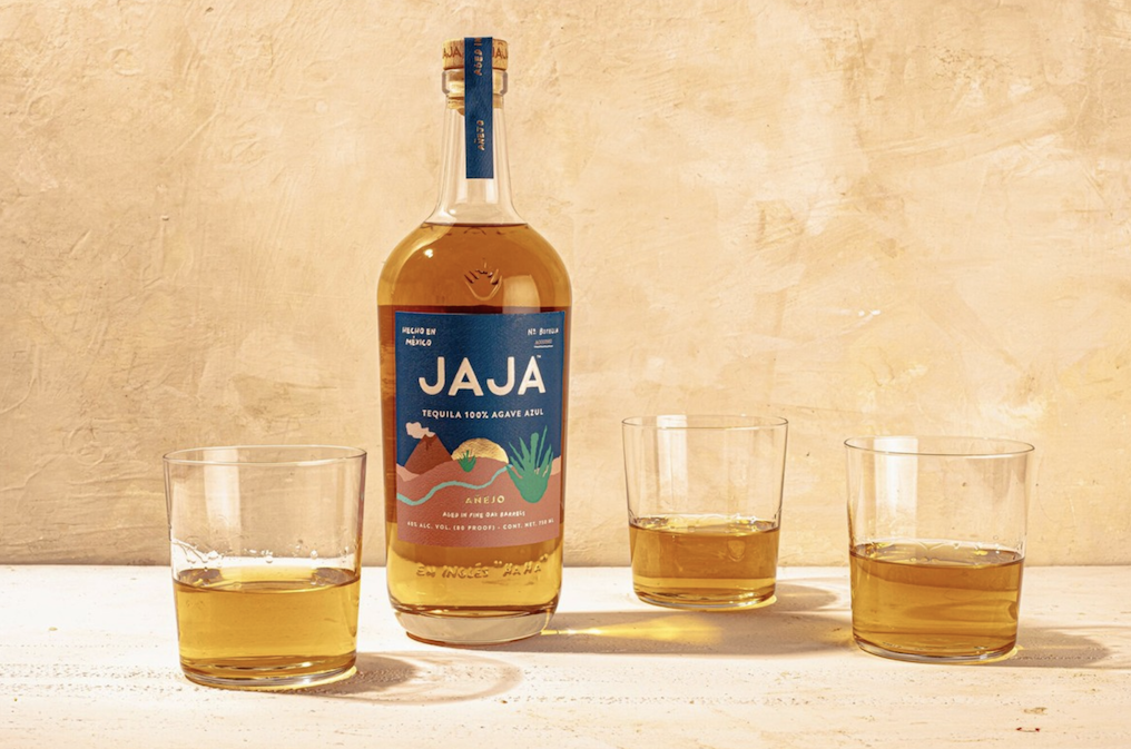 Jaja Tequila (bottle pictured) debuted in 2018. Imported by Shaw-Ross International, the brand highlights the millennial enthusiasm for Tequila, particularly at more elevated priced points. 