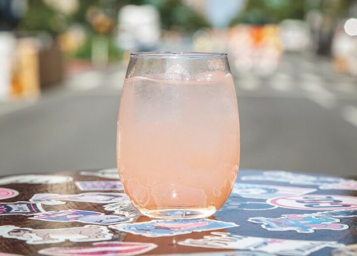 Moonrise Izakaya in New York City puts a Japanese spin on classic brunch drinks with cocktails like the Momo-mosa (pictured), which uses carbonated Gekkeikan Junmai sake.