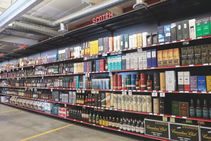 In Seattle, Downtown Wine & Spirits (Scotch shelves pictured) first partnered with Drizly in 2014 as a way to reach more consumers. Thanks to the ease of plug-and-play services, Drizly says that e-commerce could account for up to 20% of beverage alcohol sales in 5 years.