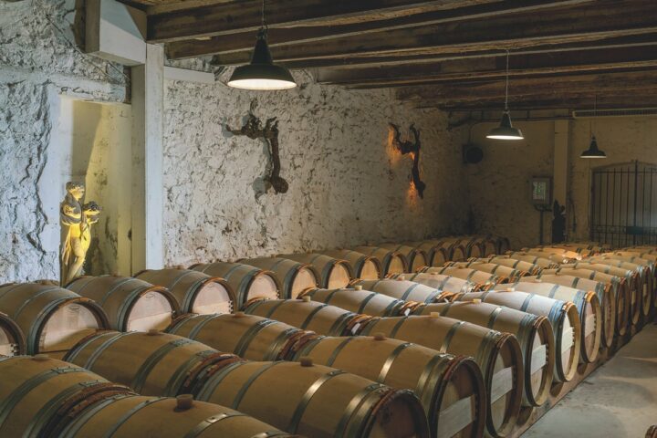 Acquired by Moët Hennessy in 2019, Whispering Angel from Château d’Esclans (cellar pictured) remains the top rosé in the U.S., increasing 7% to 525,000 cases in 2020.