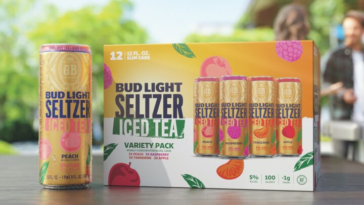 Bud Light and other beer brands are creating their own hard seltzer lines (Bud Light Seltzer Iced Tea pictured) in an effort to keep up with market trends. 