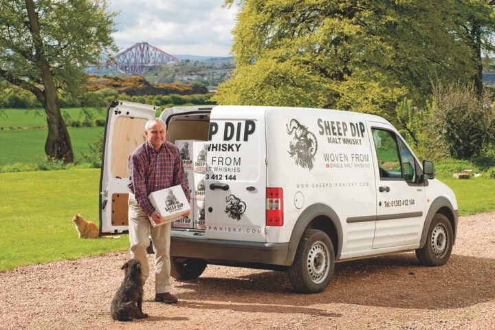 Education is key to push blended malt Scotches beyond a niche segment of the overall blended Scotch category. Shaw-Ross International, which recently acquired small player Sheep Dip Whiskey (delivery van pictured), is focusing on educating retailers first.