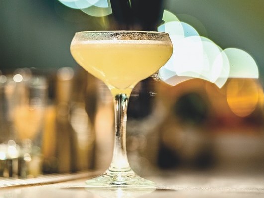 Though Bourbon reigns supreme, many bartenders are reviving the conversation around rye. At Washington, D.C.’s Morris American Bar, the Scofflaw (pictured) highlights the spirit with citrus flavors.