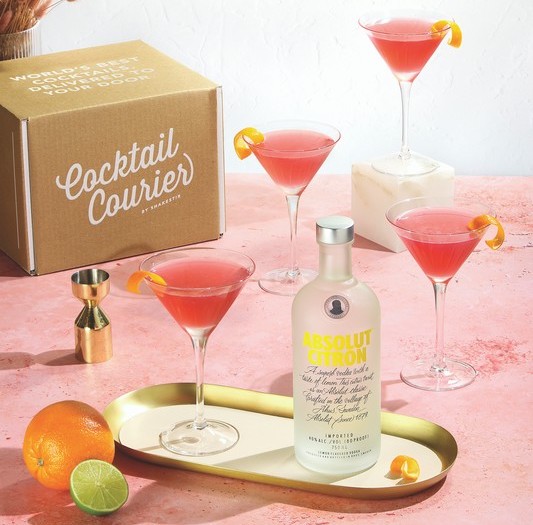 Absolut (pictured) and other brands have benefited from creating cocktail kits for their consumers. They provide not just cocktail ingredients but barware and other miscellaneous items as well.