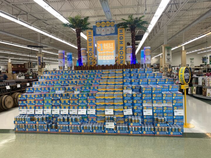 Exit 9 Wine & Liquor Warehouse in Clifton Park, New York sold more than 10% of its 2,000-case High Noon display (pictured) over Memorial Day weekend.