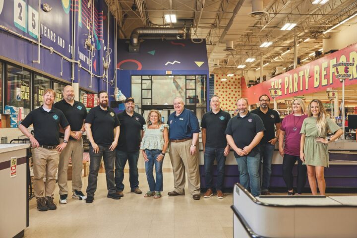 On top of being a beverage giant in Kentucky, The Party Source is known for the employee ownership structure implemented in 2014. The single-unit mega-store has 85 employees enrolled in its stock ownership program (leadership team pictured).