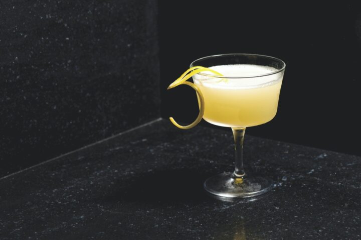 The OK Now (pictured) from N/Soto bar in Los Angeles showcases two Japanese spirits: Beniotome sesame shochu and Ryukyu Ohcho awamori, a spirit made from long grain rice and black koji mold.