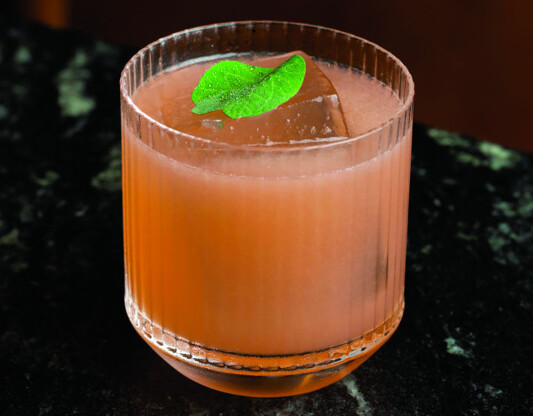 At Crown Shy in New York City, the Radicle (pictured) cocktail balances the strength of Tequila with Manzanilla Sherry.