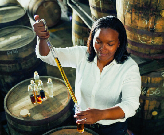 Barbados rum Mount Gay (master blender Trudiann Branker pictured) celebrated its 320th anniversary this year. The brand is leaning into aged expressions, especially with its Master Blender Collection.