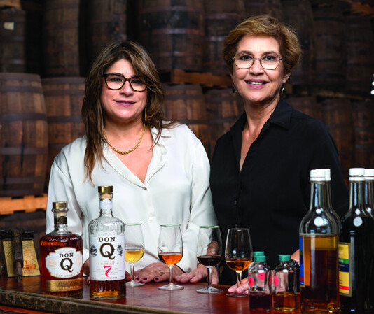 Don Q rum (blenders Liza Cordero and Silvia Santiago pictured) offers its Double Barrel Aged Cask series for consumers looking for sipping rums, and is planning to cater to a younger generation with its upcoming flavored Naranja expression.