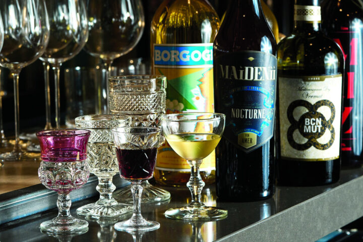 Bar Spero in Washington, D.C. showcases its vermouth options (pictured) by including the fortified wine in cocktails like the Her Old Pal, a vermouth and rye riff on a Manhattan, and the El Presidente, comprising, rum, dry curaçao, grenadine, and vermouth.