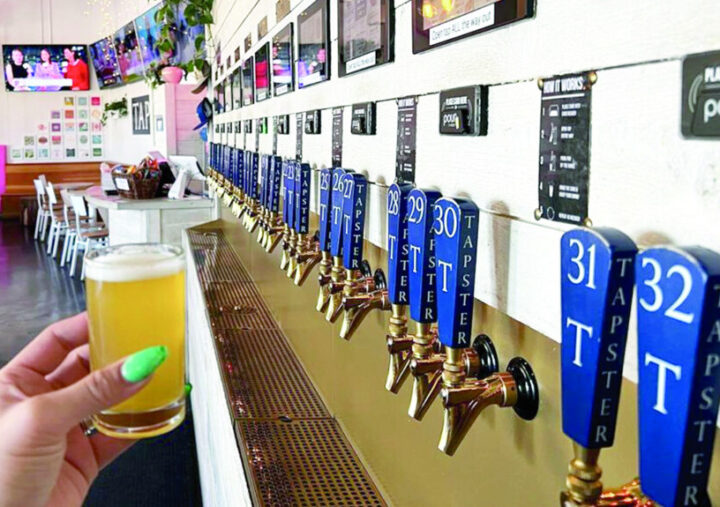 Self-serve beer walls are regaining popularity for operators and consumers alike. At five-unit Tapster Tasting Room (Seattle location pictured), roughly 40-50 beers are available for customers to pour for themselves.