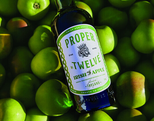 Proximo Spirits’ Proper No. Twelve Irish whiskey, co-founded by MMA fighter Conor McGregor, launched in 2018 and released its first flavored innovation, Irish Apple (pictured), this year.