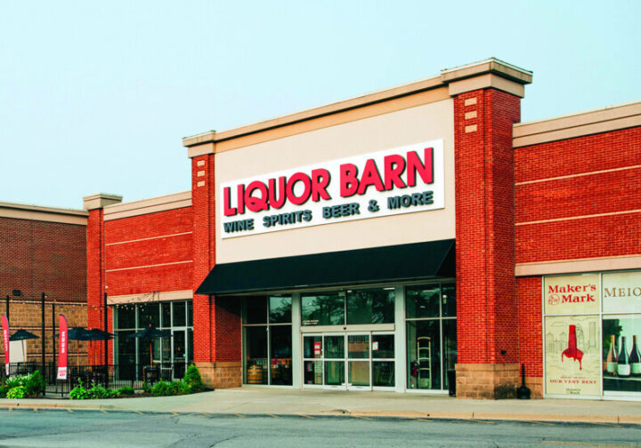 Technology is key at Liquor Barn (exterior pictured), and Boyce is focused on integrating new technologies to boost the in-store experience, including options like digital shelf-talkers.