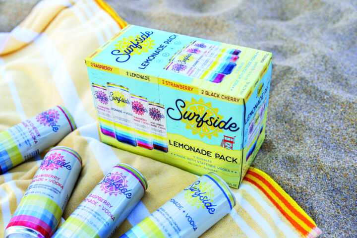 Stateside Brands has enjoyed strong growth for its vodka-based RTD brand, Surfside. In its third year on the market, the hard lemonade (pictured) and tea brand shot up to the No. 2 position among leading RTDs, with volume nearly tripling to a whopping 4.6 million cases in 2024.