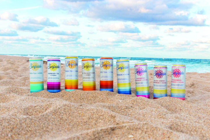 Stateside originally introduced its non-carbonated Surfside RTDs (full lineup pictured) to Pennsylvania and New Jersey markets in 2022 to much acclaim. Today, Surfside is popular across all 50 states, both in on- and off-premise accounts, and is featured in several major chains.
