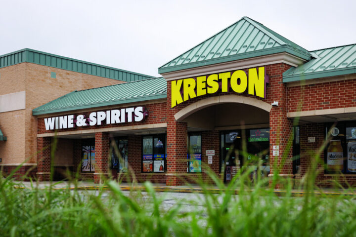 Kreston Wine & Spirits (exterior pictured) was founded in Wilmington, Delaware in 1933 and remains a family business today, as the Kreston’s fourth generation is now involved. The stores have benefited from expansion and growth over nearly a century in operation.