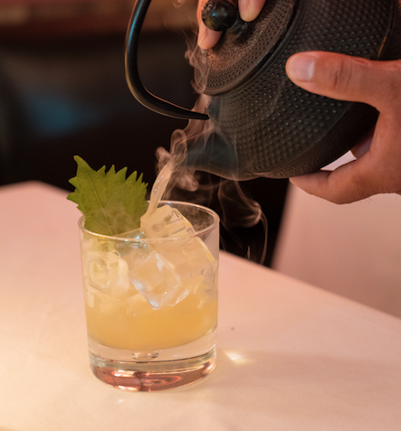 Memoirs of Geisha at La PasSage mixes Tequila with whisky, orange liqueur, passion fruit, and lemon.