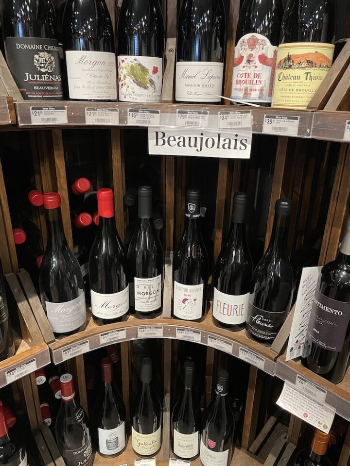 In Atlanta, Metro Wines highlights Beaujolais Nouveau with a specialty seasonal display (pictured) highlighting recommended brands.