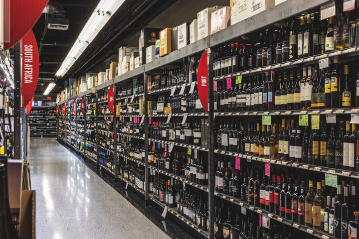 Spec’s boasts 220 stores throughout Texas and some 58,000 SKUs in all. While Chardonnay and Cabernet Sauvignon are among the company’s top-selling varietals, Spec’s stores have a varied wine portfolio company-wide (wine aisle pictured).