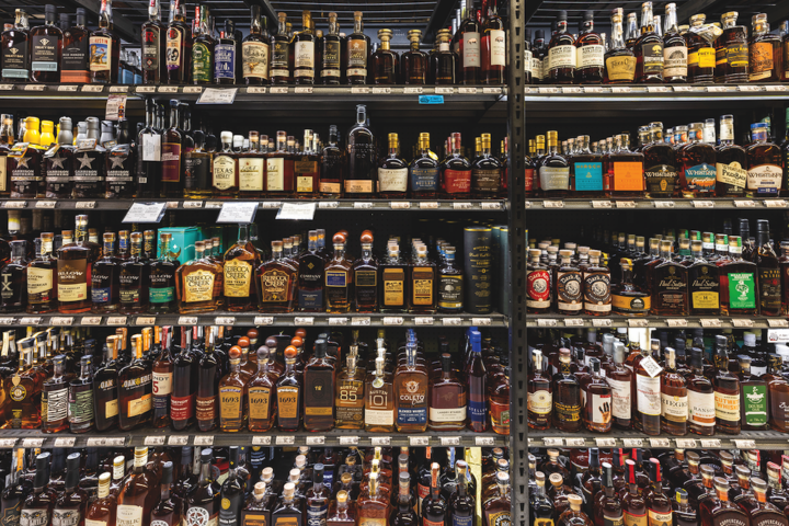 While Tequila is the spirits leader at Spec's, Bourbons and whiskies also do well (Bourbon pictured).