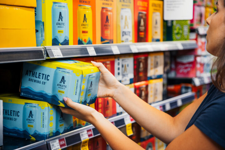 Athletic is a leader for the non-alcoholic beer category, with 5.5 million case depletions last year and a strong presence on-premise. Athletic NABs are offered in a variety of styles, and consumers have shown a specific interest in the Athletic Run Wild non-alcoholic IPA.