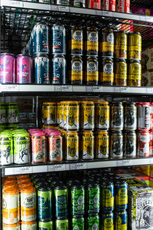 While beer is a smaller player, Colonial makes an effort to stock popular styles, including IPAs and offerings from nearby craft brewers