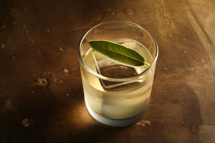 At Cure in New Orleans the Complicated Game has a Tequila base, plus gentian liqueur, peach-infused aperitif, and bacanora.