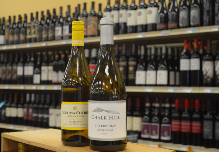 At Top Ten Liquors in Minnesota, Thanksgiving kicks off the holiday season. Chardonnays (pictured) help lead the charge.