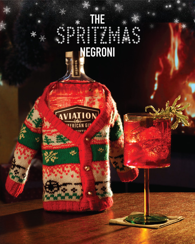For this holiday season, Diageo’s Aviation gin is furthering its Spritzmas campaign, which launched last year with holiday cocktail recipes and Spritzmas merchandise.