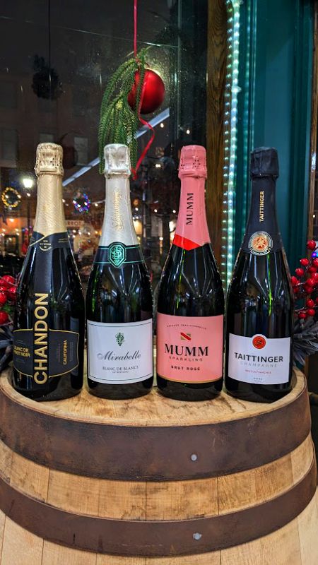 The two Sparrow Wine Liquor Company stores in Hoboken, New Jersey are experiencing success with California super-premium sparkling wines (pictured).