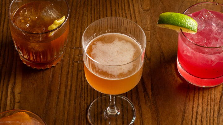 Cocktails made with a short list of high-quality ingredients fit the minimalist mold, and they’re gaining favor with customers at venues like Café Yaya in Chicago (above).