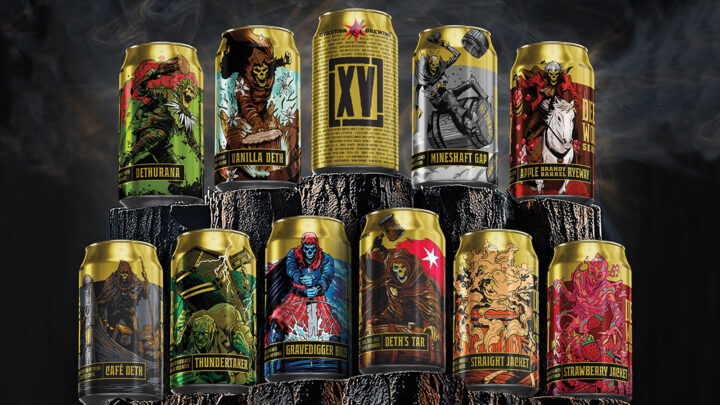 The Deep Wood series (lineup pictured) from Chicago’s Revolution Brewing features roughly a dozen limited-release barrel-aged beers and has been around for nearly 15 years.