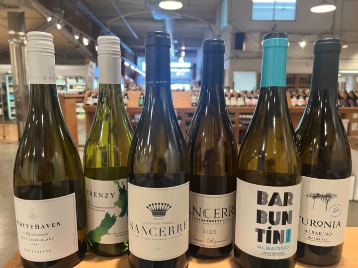 Spring weather is beginning to create a buzz around white wines from New Zealand, France, and Spain (pictured) at The Wine House in Los Angeles, California. 